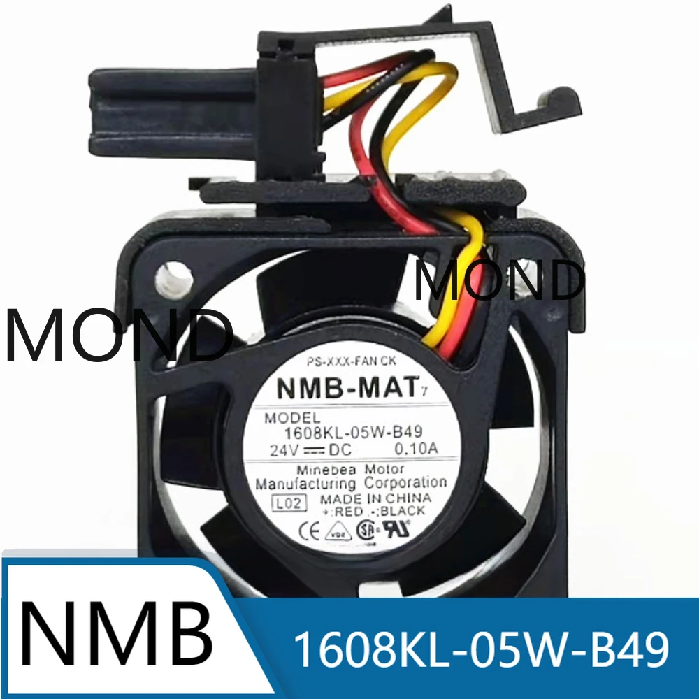 

NMB 1608KL-05W-B49 Server Cooling Fan for FANUC System Servo Drive Fan NMB-MAT CPU Power Supply Radiator DC24V 0.10A 4020 4CM