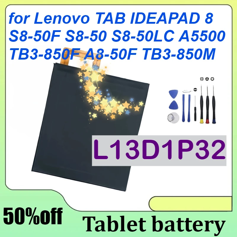

4290mAh L13D1P32 Replacement Battery for Lenovo TAB IDEAPAD 8 S8-50F S8-50 S8-50LC A5500 TB3-850F A8-50F TB3-850M