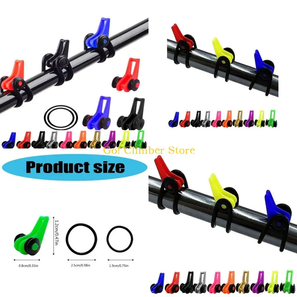 

Q84C 10 шт. крючок для удочки, приманки, вешалка для приманок, пластиковый держатель крючка для удочки, регулируемый для удочки,