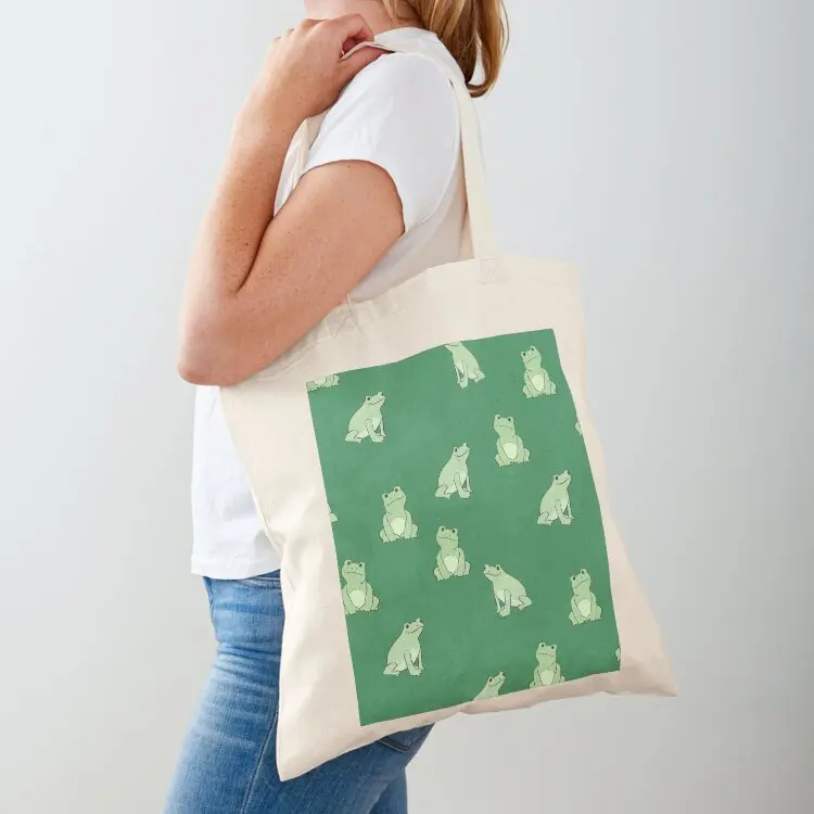 

Cute frog cartoon pattern Tote Bag shoping bag cloth bag woman Women's beach bags Fabric