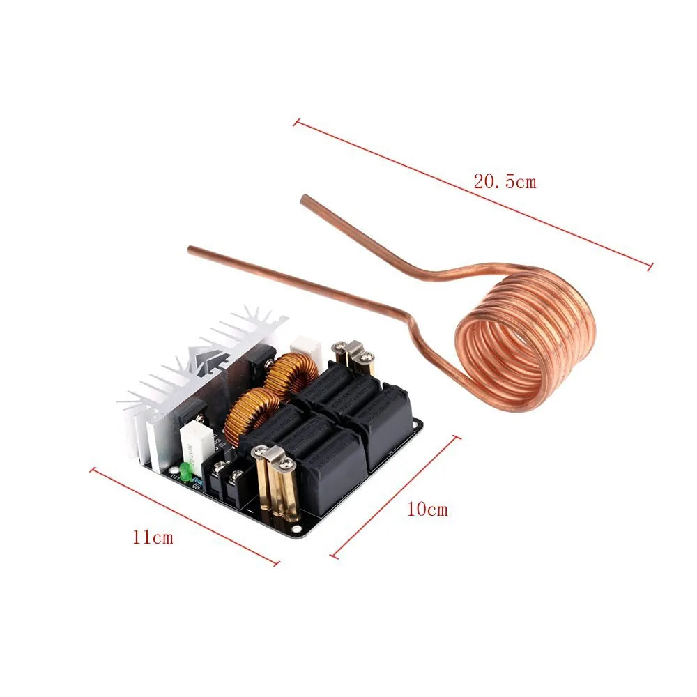 ZVS Low Zero Voltage Induction Heating Board Module Flyback Driver Heater High Power MAX 20A 1000W DC 12V-48V