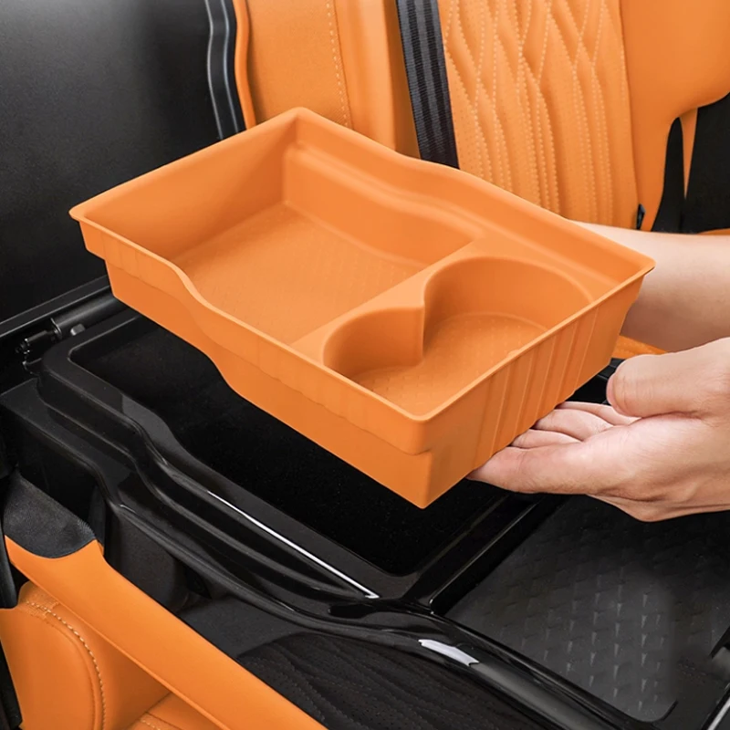 

For GWM TANK 500 Hi4z/t 2026 Back Row Silicone Material Armrest Box Storage Box Storage Arrange Car Accessories