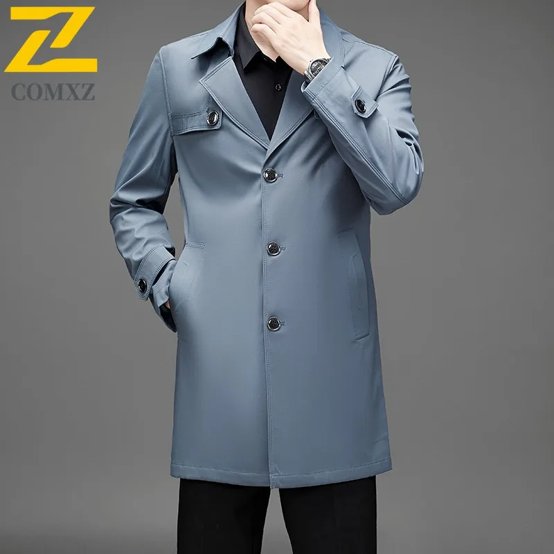 

Новинка 2025, мужской зимний пуховик, длинная до колена, утолщенная теплая парка на утином пуху, высококачественное водонепроницаемое ветрозащитное пальто, очень пальто