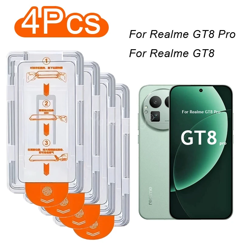 Oleophobic Coating Dust Free Screen Protect Glass For Realme