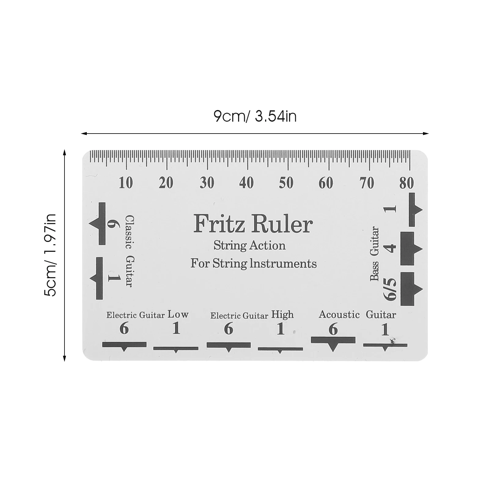 1 Set Guitar Radius Tool Luthier Tool Includes Understring Radius Gauge String Action Gauge Maintenance Tool for Guitar Radius