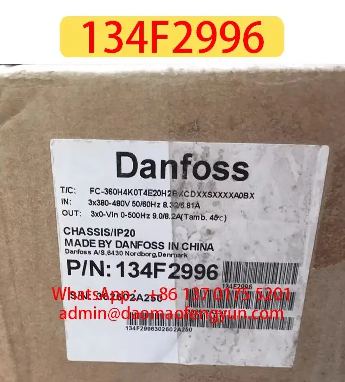 Brand New 134F2996 FC360 Inverter FC-360H4K0T4E20H2BXCDXXSXXXXA0BX，Fast shipping