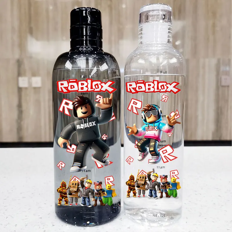 

Portable Water Bottle DynaBlocks High Temperature Resistant Anti Drop Cup Roblox Game 500ml/750ml Graduated Water Cup Plastic