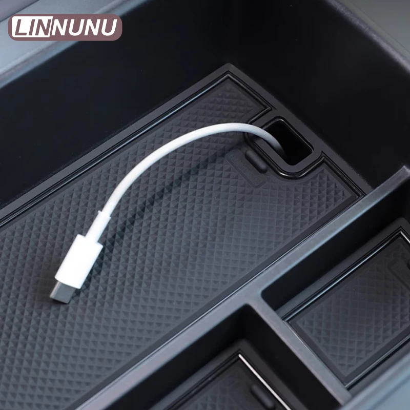 لينونو مناسب لـ 2024Leapmotor C10 إكسسوارات الفقرة السيارات التحكم المركزي مسند الذراع صندوق صندوق تخزين لوازم السيارات الداخلية مسند الذراع صندوق تخزين تنظيم لوازم السيارات وصندوق تخزين