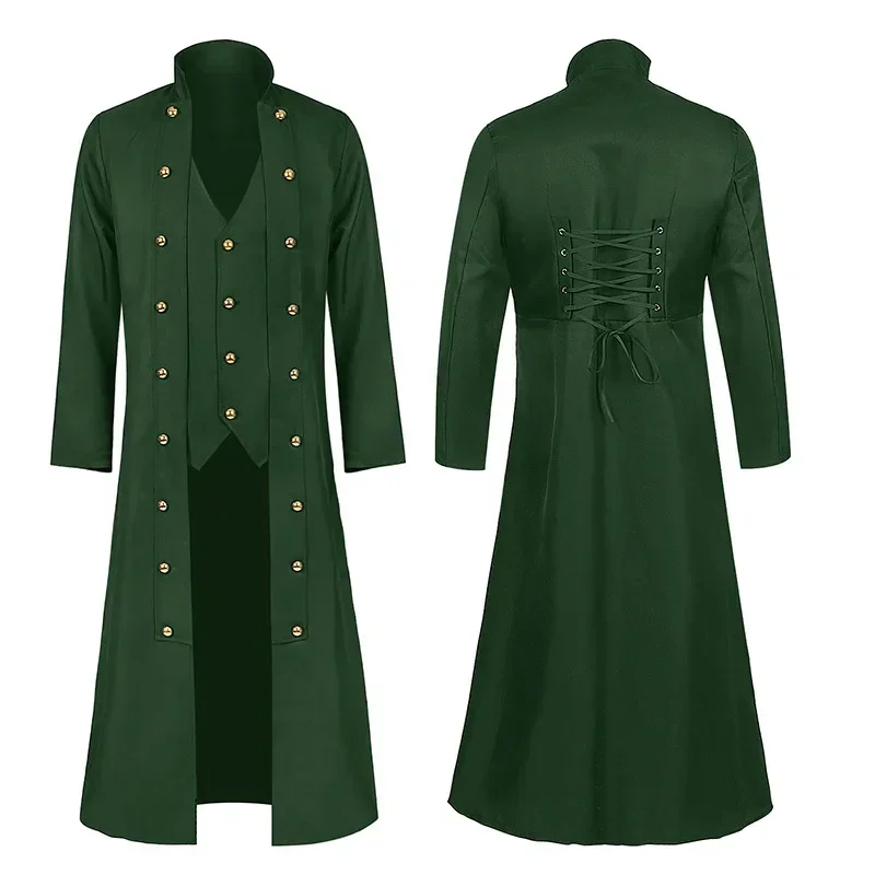 green corset coat