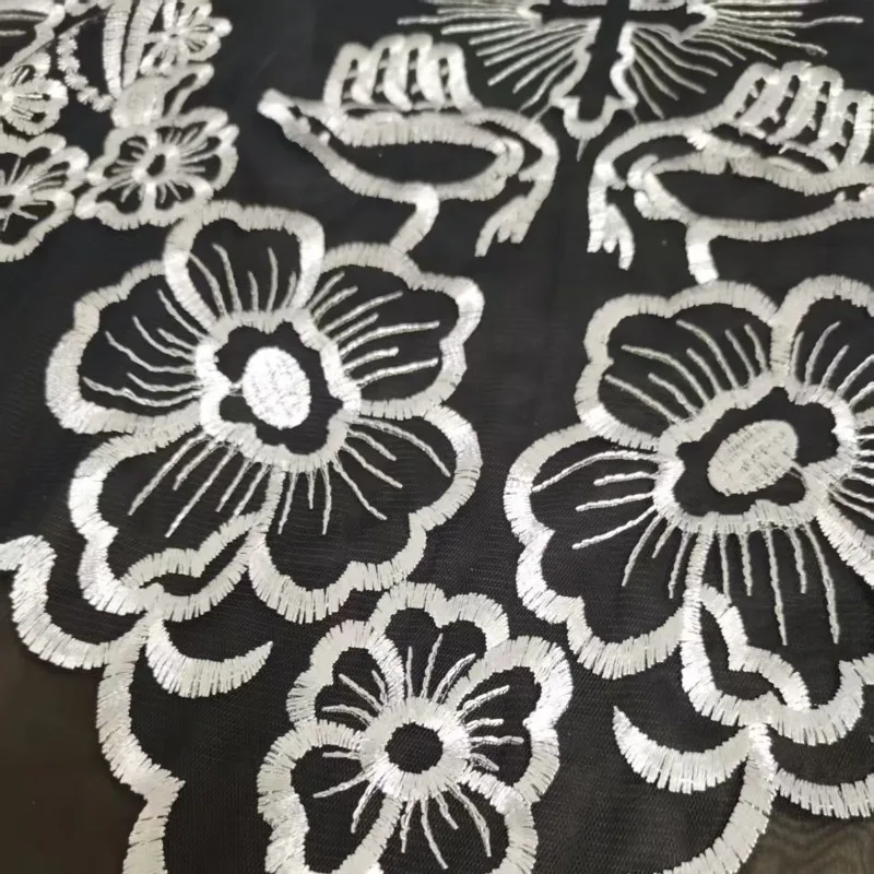 New Best Selling Embroidered Headwrap Black White Silver Gold Colors Women's Head Scarf for Daily and Photoshoot view 4