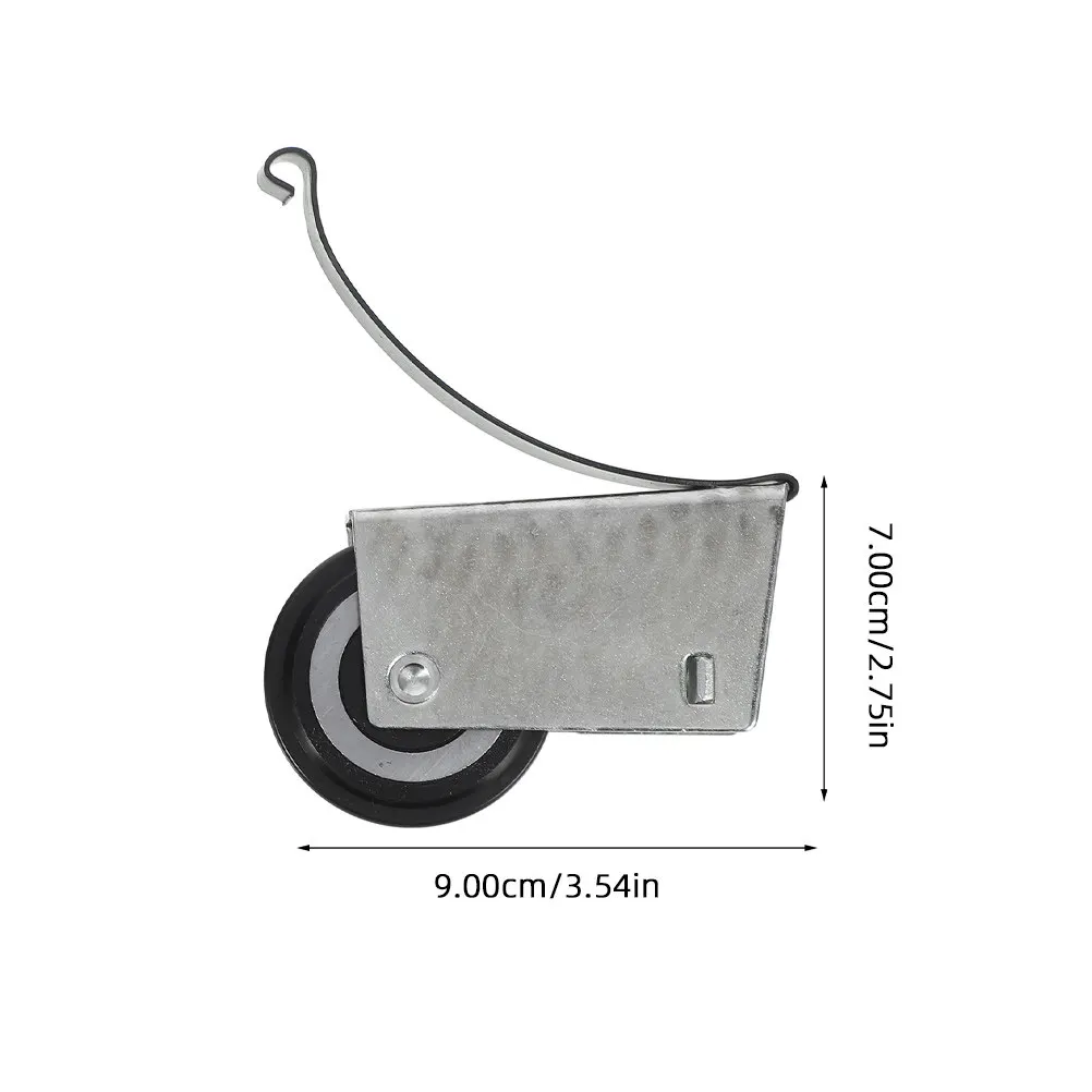 2Sets Sliding Door Rollers Sturdy Metal Pulley Wheels Smooth Quiet Operation for Cupboard Kitchen Bathroom Sliding Cabinet