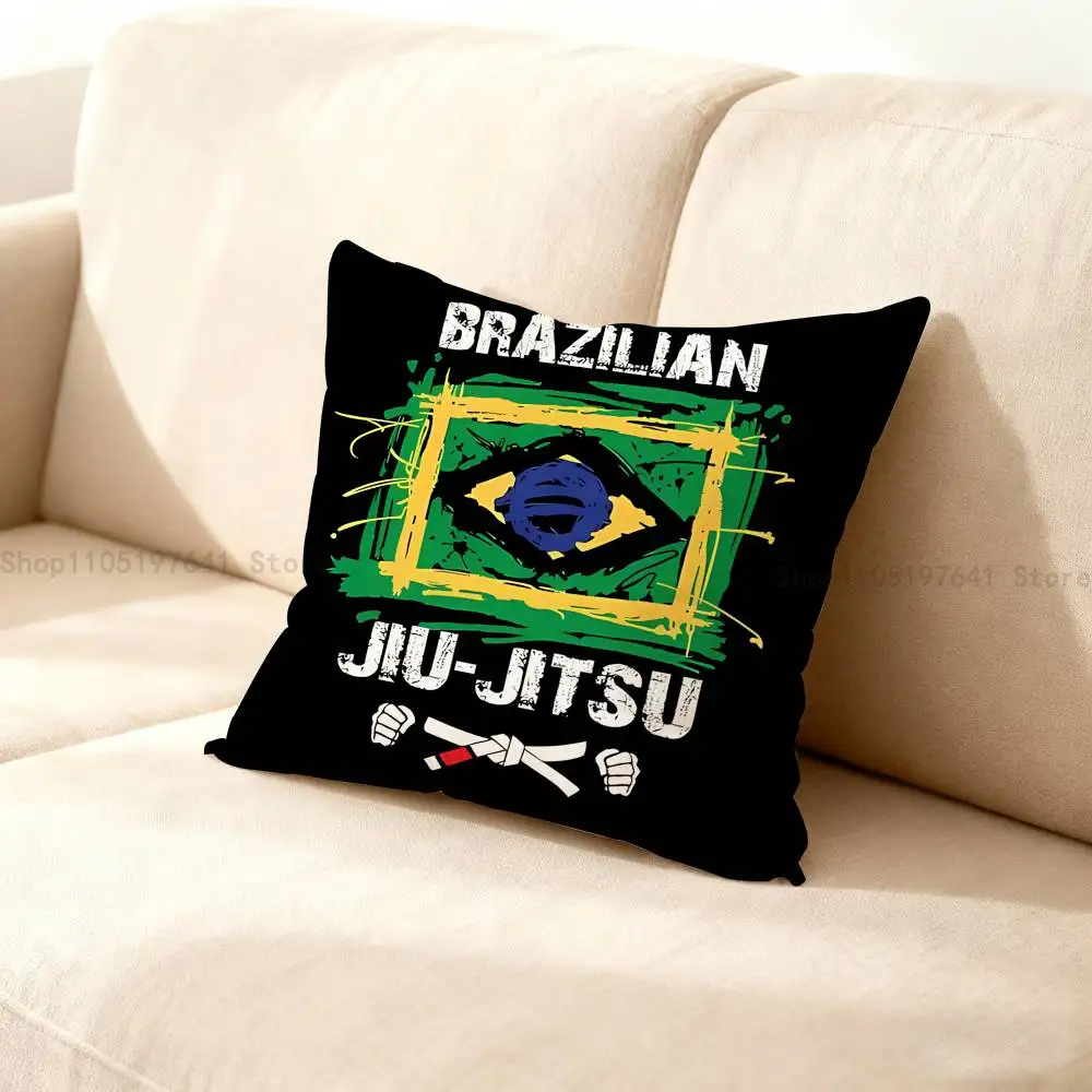 

BJJ Brazilian Jiu Jitsu Pillow Case Cushion Cover Home Decor Birthday Gift Pillowcover