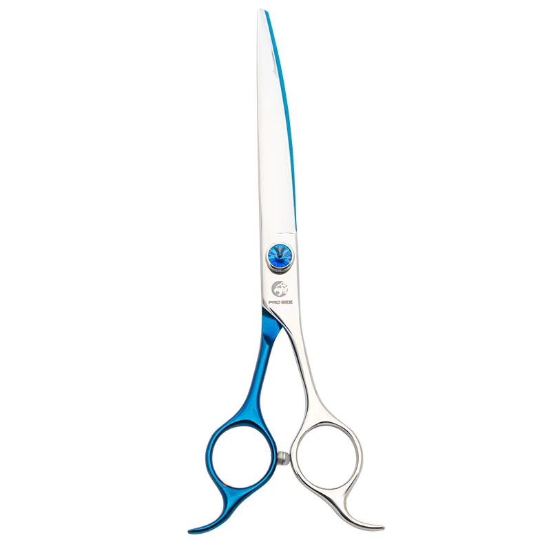 Blue Handle High Quality JP440C Pet Shark Teeth Shears Dog Grooming Chunker Scissors