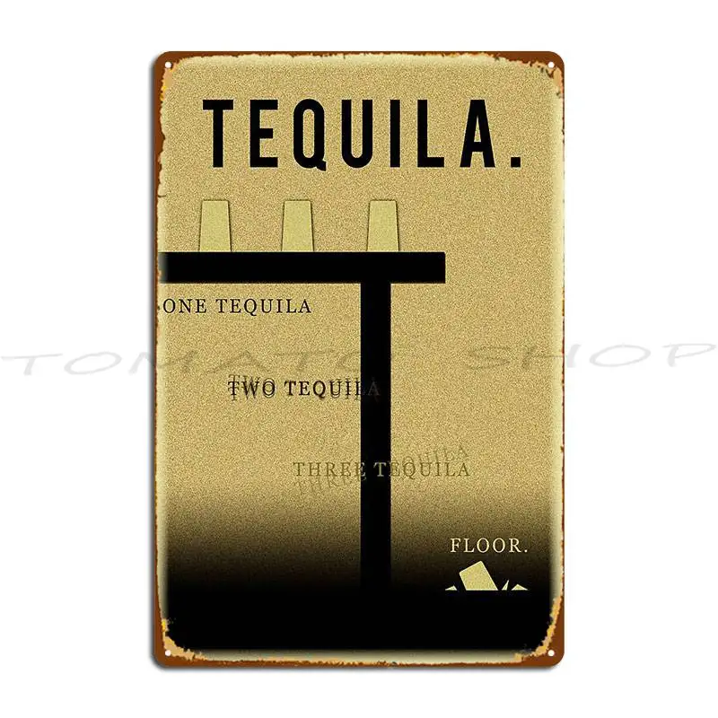 Tequila Metal Plaque Poster Kitchen Bar Cave Rusty Kitchen Designs Tin Sign Poster