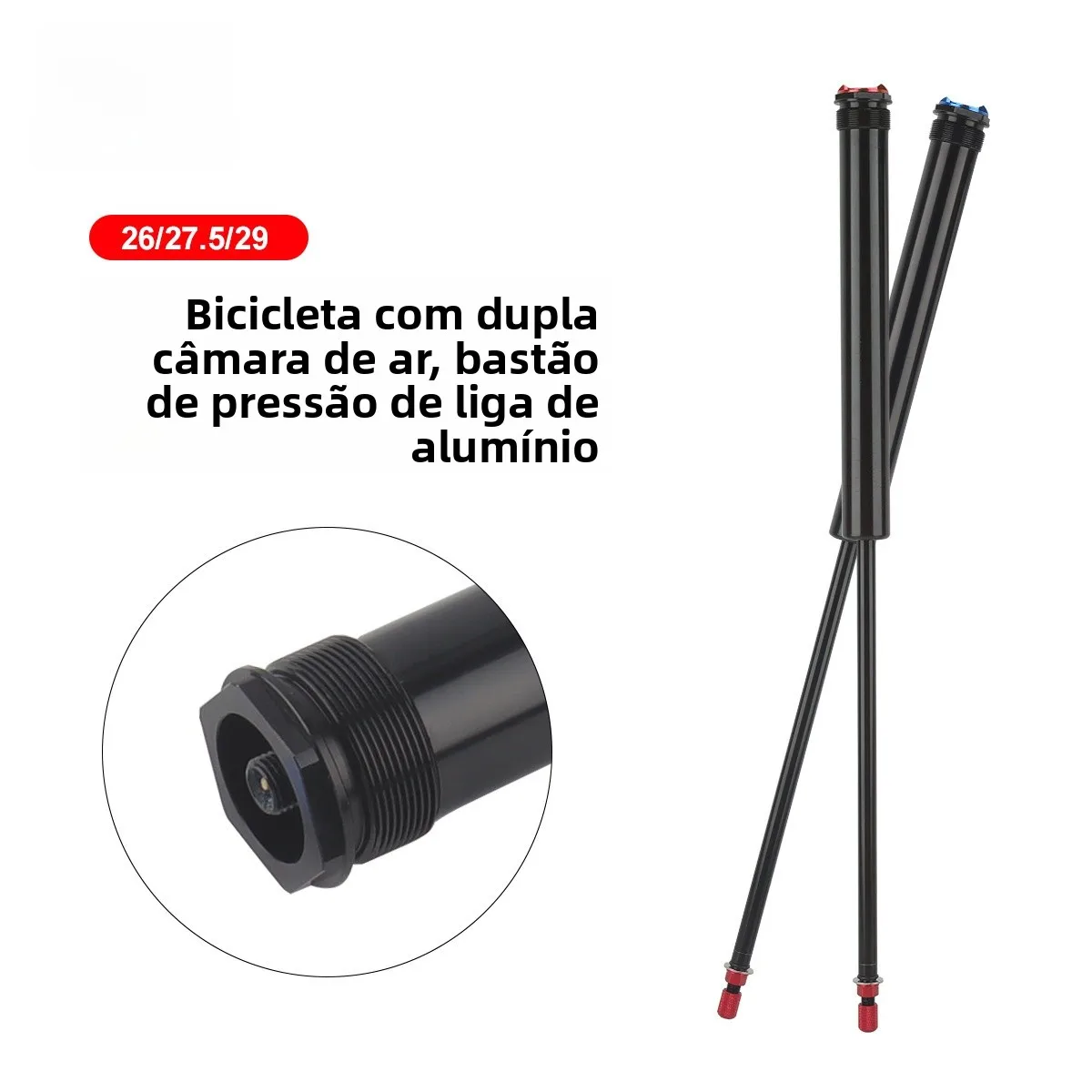 pompe-a-air-en-alliage-d'aluminium-bolany-pour-velo-convertisseur-de-pression-simple-vers-double-pour-fourche-hydraulique-de-vtt