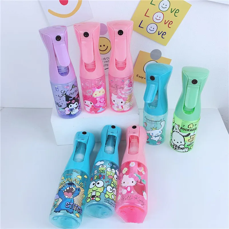 New Sanrio Spray Bottle Korean Cartoon Kawaii HelloKitty Kuromi Mymelody Perfume Split Bottle Cute Alcohol Disinfection Bottle