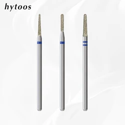 HYTOOS Russian Diamond Nail Drill Bits Small Cuticle Clean Nail Bit Professional Safety Under Nail Cleaner for Cuticle Dead Skin