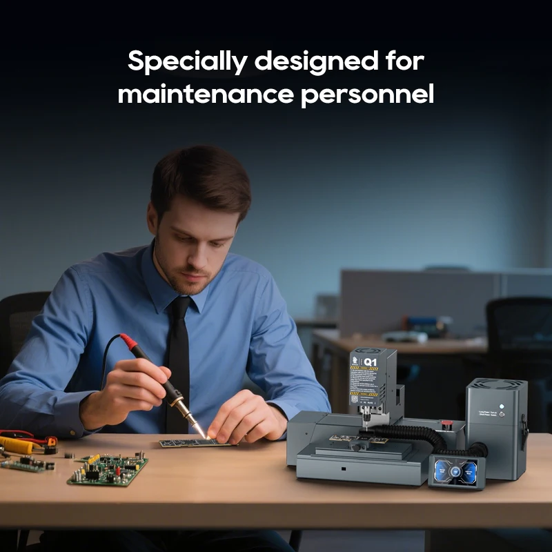 Xwitzeal ®   Rectificadora automática de Chip IC de teléfono móvil CNC Q1 para iPhone 13 14 16 Pro Android placa base de pulido PCB CPU