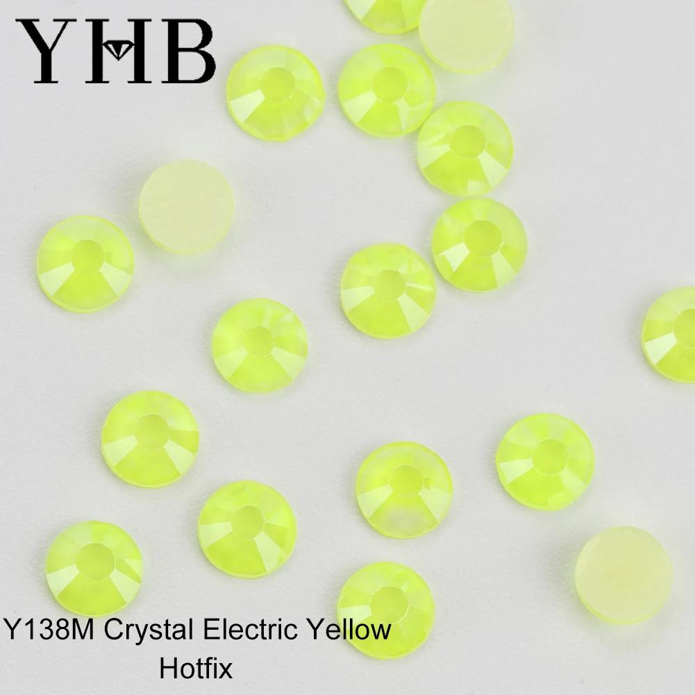 YHB Y134M ~ Y139M Hoge Kwaliteit Kristal Elektrische Plaksteen Hotfix Steentjes Voor Schoenen Tassen Kledingstuk Decoratie DiY