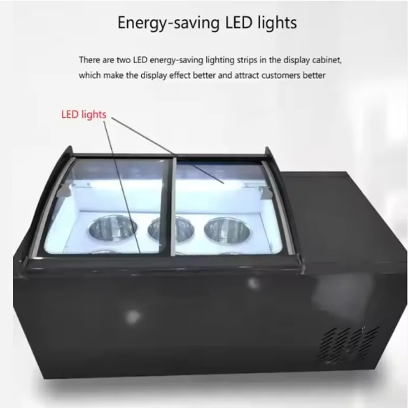 

Ice Cream Display Counter Yogurt Juice Shop Interior Ice Cream Display Showcase Bubble Tea Ice Cream Display Cabinets