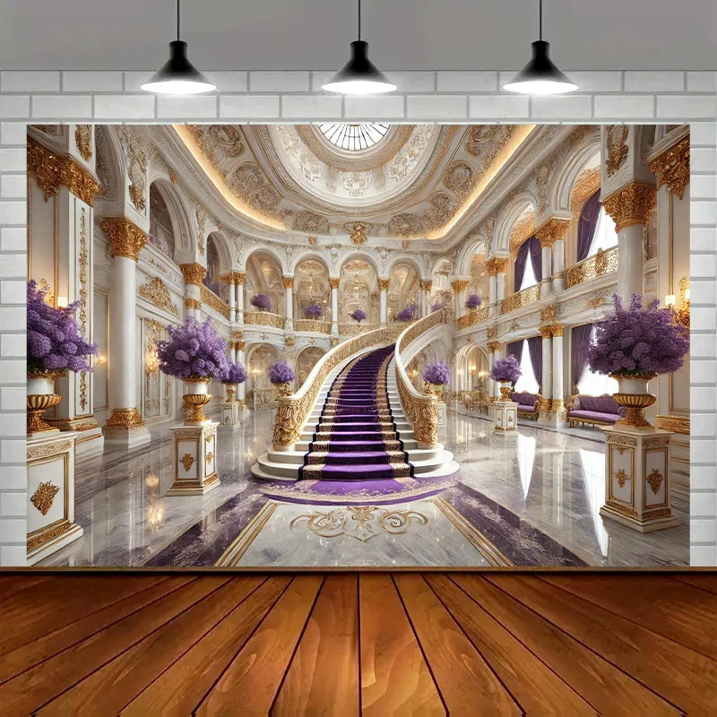 1 luxuriöses großes Palast-Partybanner für den Innenbereich für Raumdekoration, Studio, Haus- und Gartenfeiern, Innen- und Außenbereich