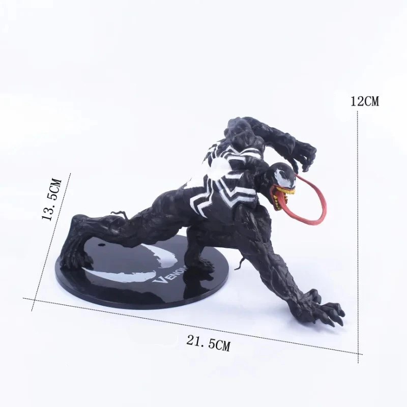 12cm Marvel Anime Venom Spider-Man Movie Superhero Cartoon Action Figure Venom Toy Model Car Desktop Doll Gift Ornaments