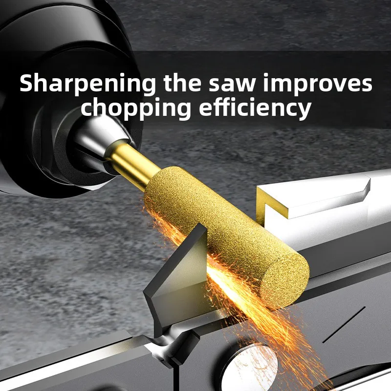 high‑hardness-grinding-burr-round-cylindrical-sharpening-file-accessory-chainsaw-chain-polishing-maintenance