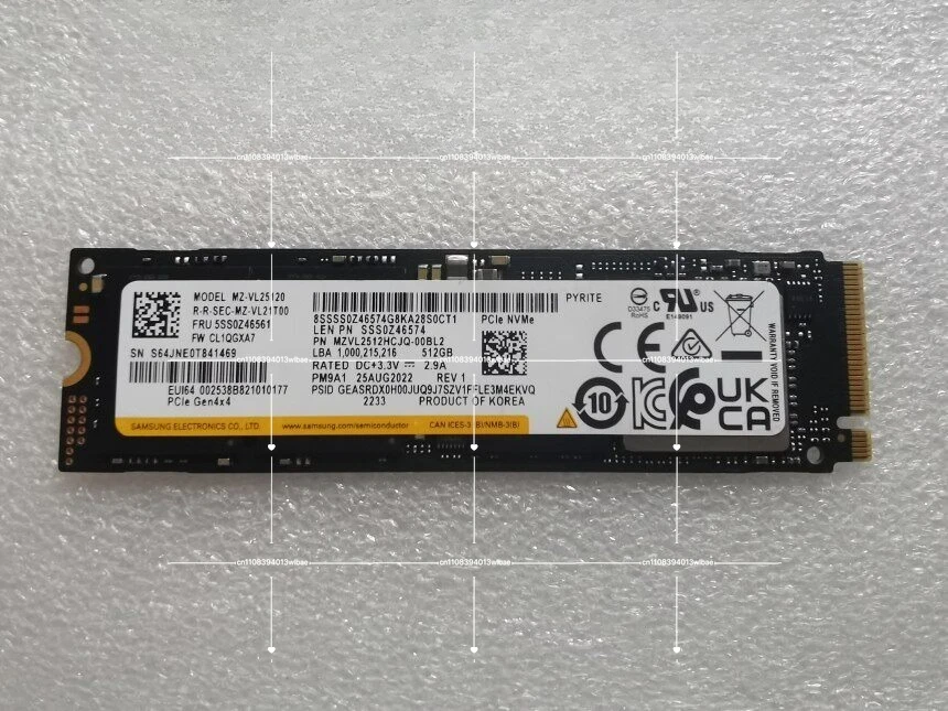 Used PM9A1 1T 2280 NVME PCIE4.0 M.2 1024GB Computer M.2 SSD Solid State Drive