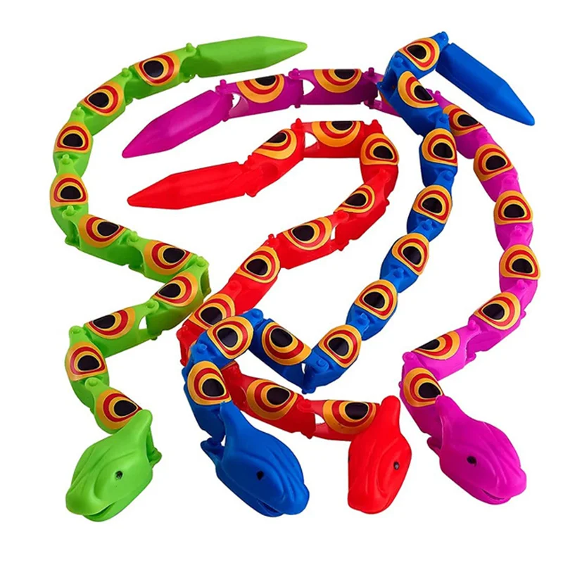 Nieuw en grappig simulatiespeelgoed voor kinderen Twist Snake Party Party Prank Joint Snake Toy Objet Insolite Cosas Raras Vakantiecadeau