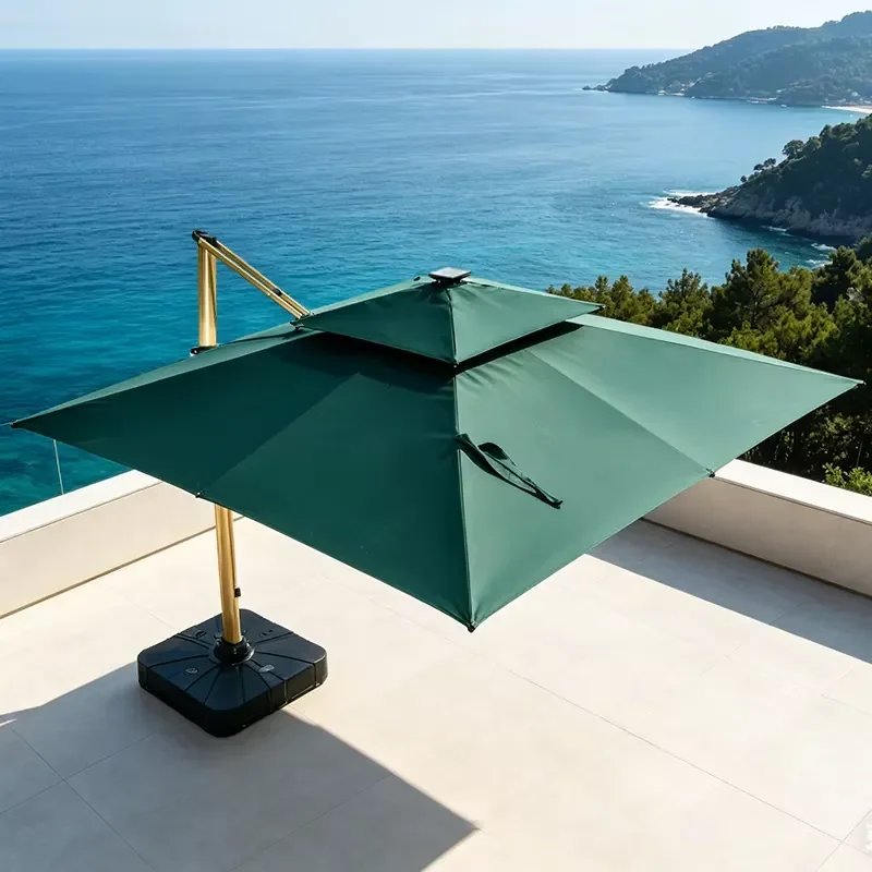 Outdoor Furniture 2.5M Big Umbrella Outdoor for Restaurant Waterproof Umbrellas Luxury Patio Parasol Beach Umbrella Outdoor