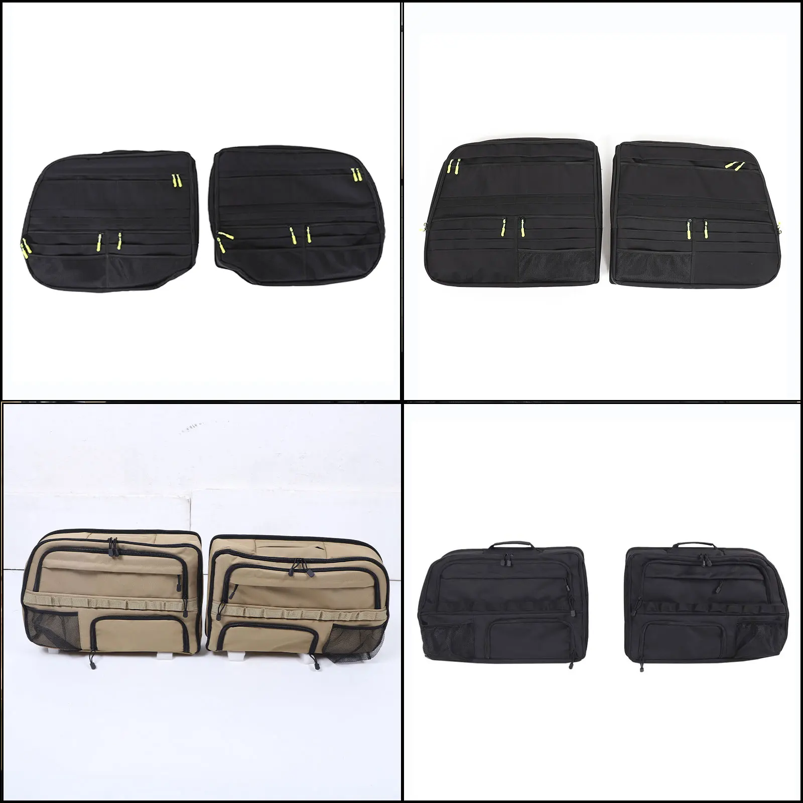 Zinky Oxford Cloth 2 Pcs Car Trunk Tailgate Window Storage Bag Organizer For Toyota Land Cruiser Prado J120 FJ150 150 2003-2017