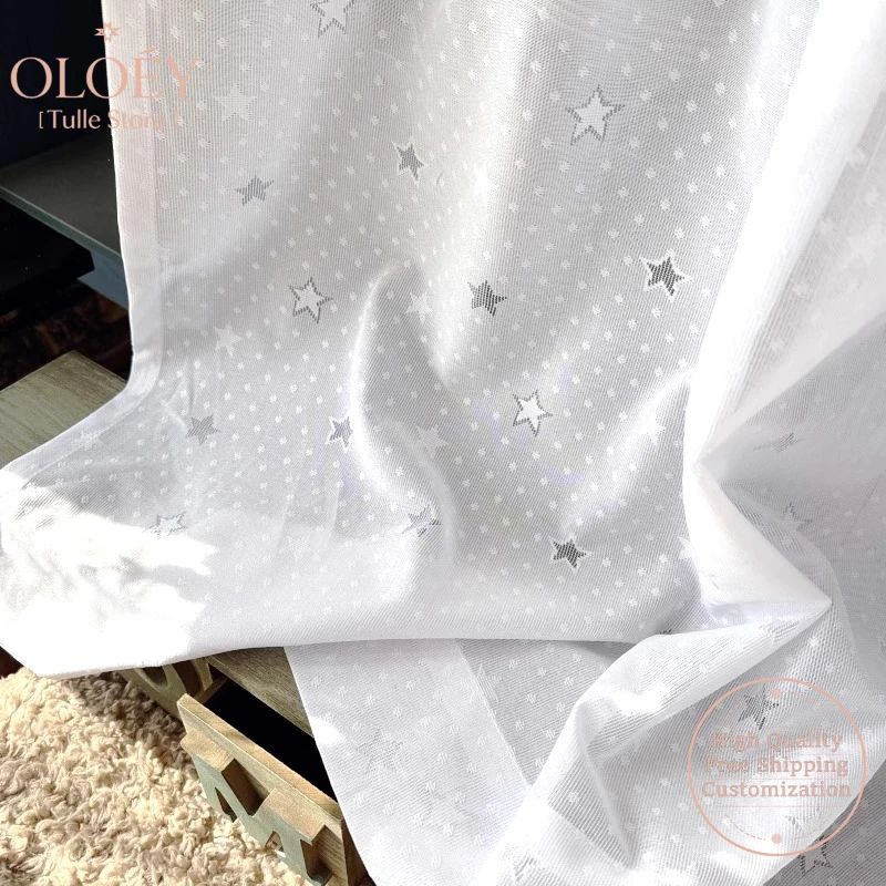 

White Sheer Tulle Bathroom Curtain for Window Kitchen Balcony Thermal Insulated Semi Private Half Length No Drill Window Net