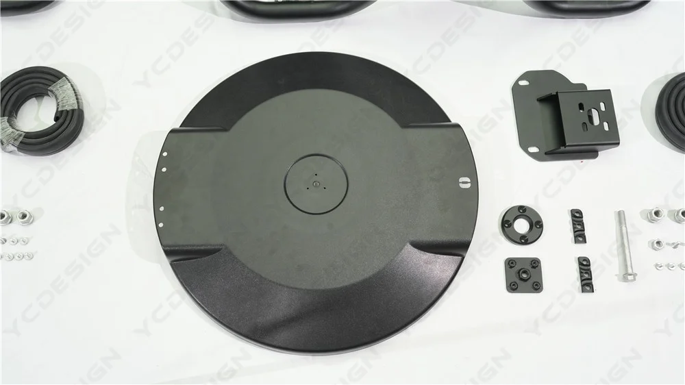Dry Carbon Fiber Spare Wheel Tire Cover with Bracket Kit Fit For 2018-2026 G63 G Class W463A W464 W465 Rear Wheel Trim view 6