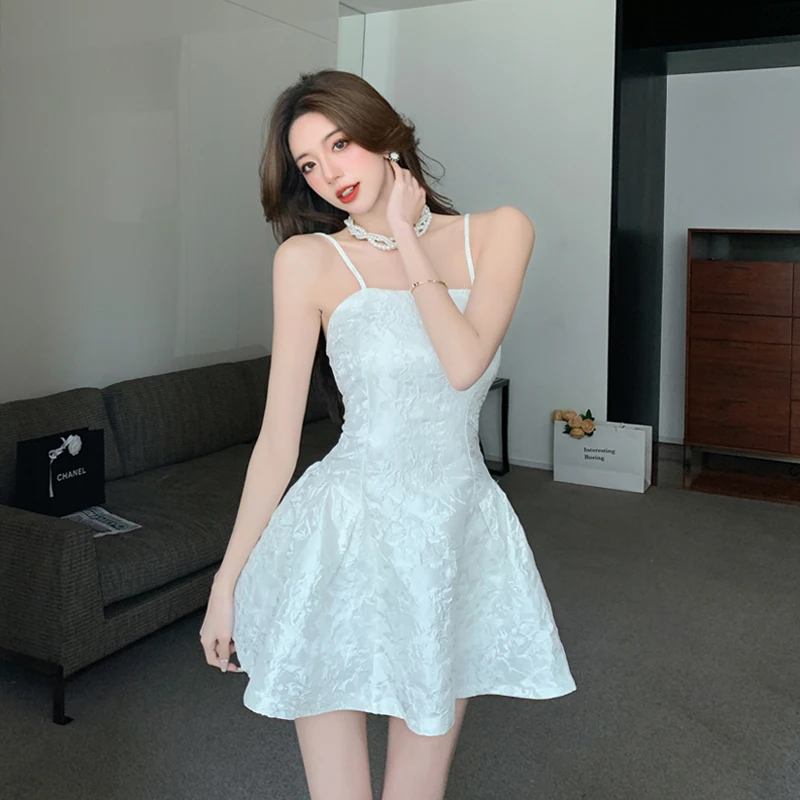Set di abiti Qipao dolce e cool in stile cinese - Top corto retrò + abito sottoveste sottile con abito in due pezzi con schiena bassa per donna