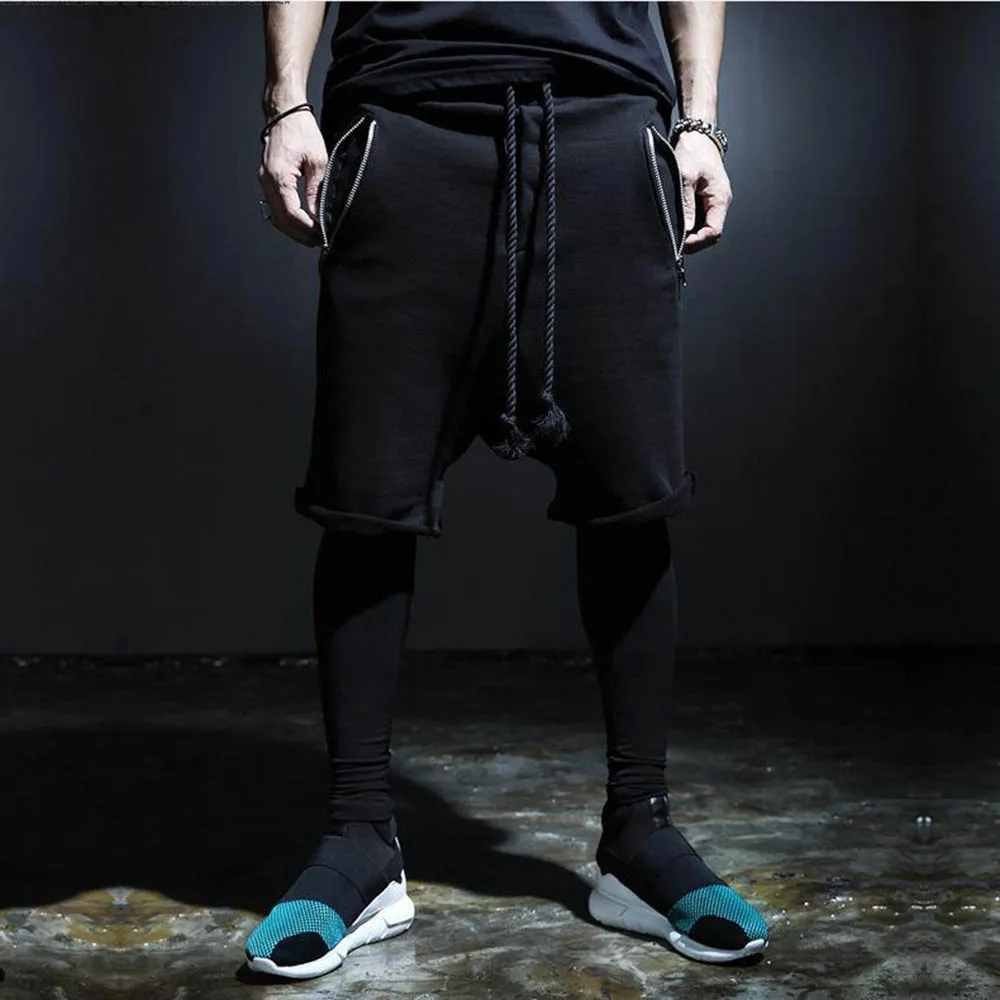 

XS-5XL Мужские летние шорты с карманом на молнии Повседневные шорты Уличная одежда Хип-хоп Уличные универсальные шорты Мужская одежда (без завязок с кисточками)