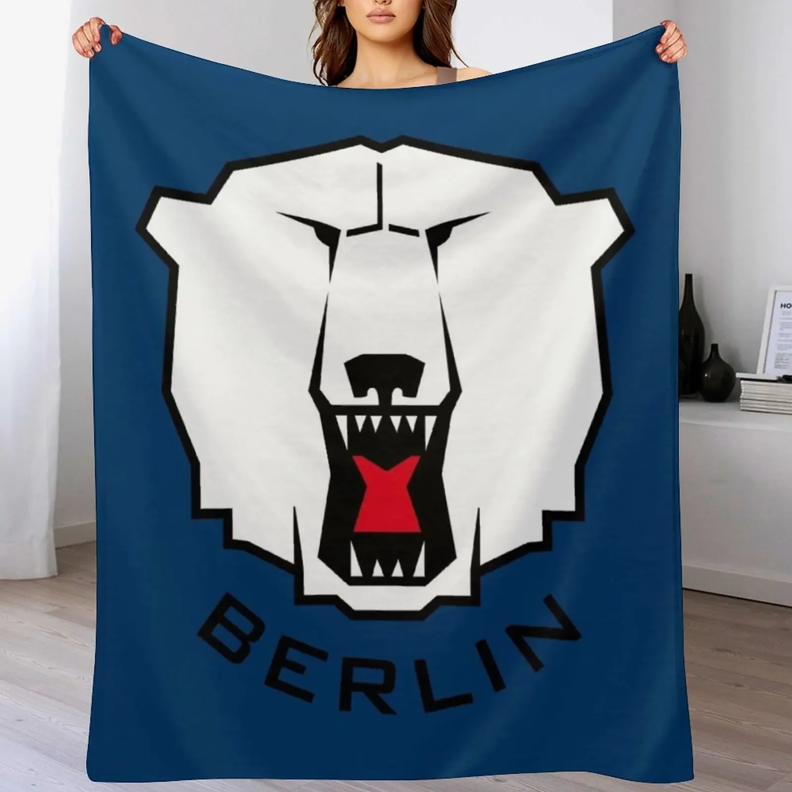 Eisb?ren Berlin Hockey Throw Blanket Luxury Designer Summer Thermals For Travel Warm Blankets