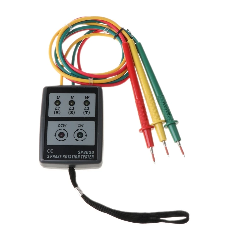 per rotazione fase digitale intelligente con indicatore LED Tester SP8030 Nuovo