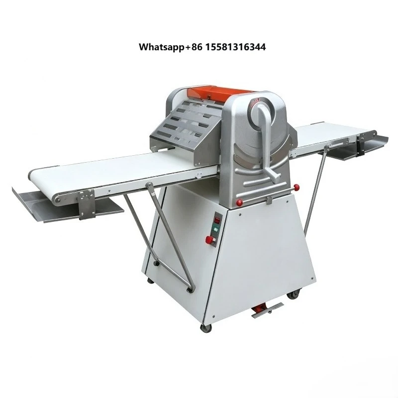 Commercial Floor Type Dough Sheeter 630mm Conveyor Belt Reversible Dough Laminator for Bakery