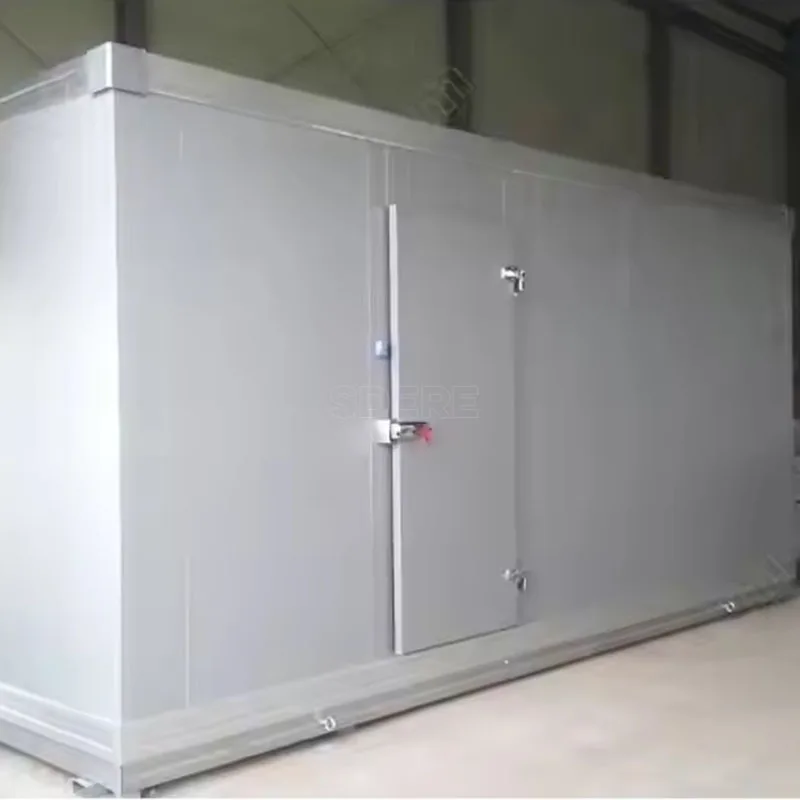 تخصيص اللحوم التجارية الخضروات المأكولات البحرية غرفة التخزين البارد المشي في مبرد الفريزر معدات الصف التجاري