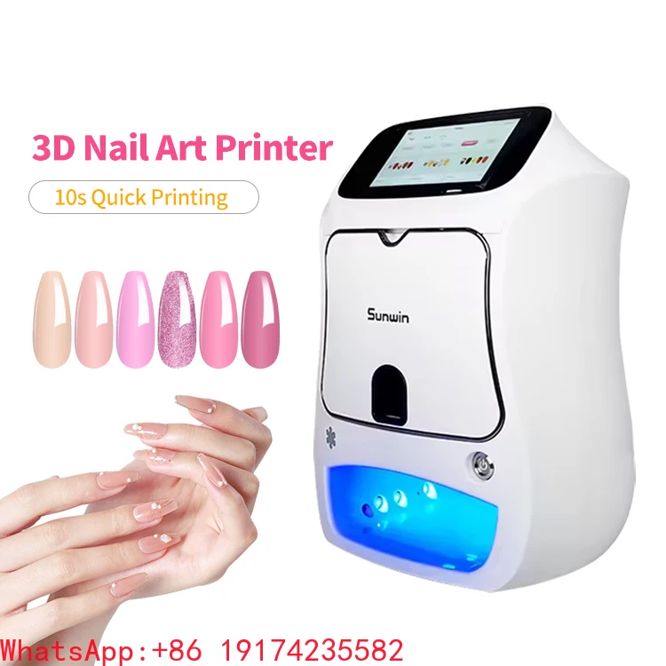 2025 طابعة الأظافر فنجر لتقوم بها بنفسك طباعة الفن واي فاي التلقائي ثلاثية الأبعاد تصاميم الفن آلة طباعة أظافر الأصابع لاستخدام الصالون #1