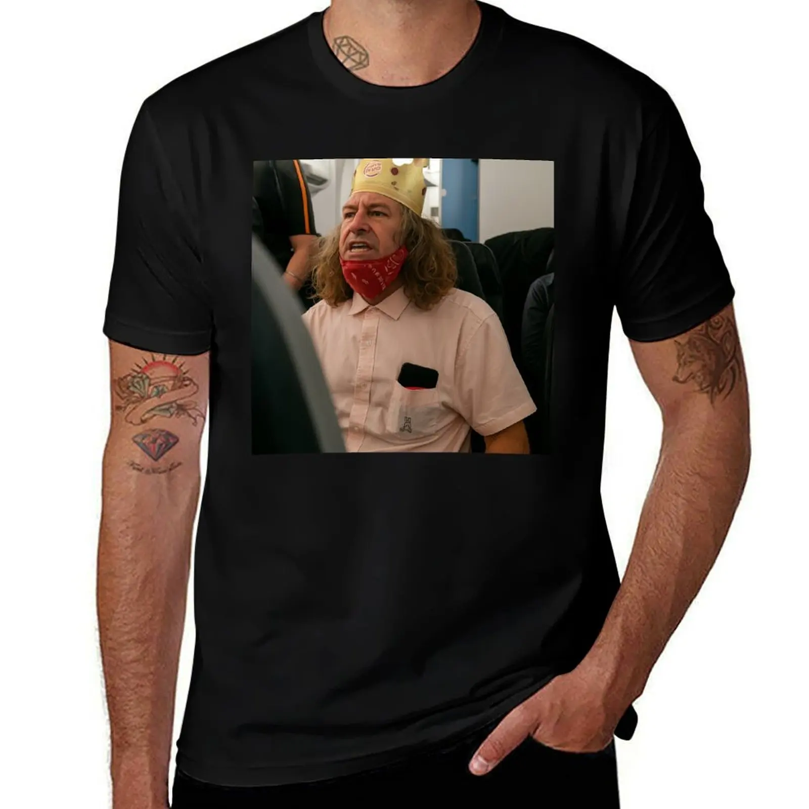 

Burger king crown guy T-Shirt t shirts for man graphic funny graphic t shirts for man funny t shirts cotton T-Shirt