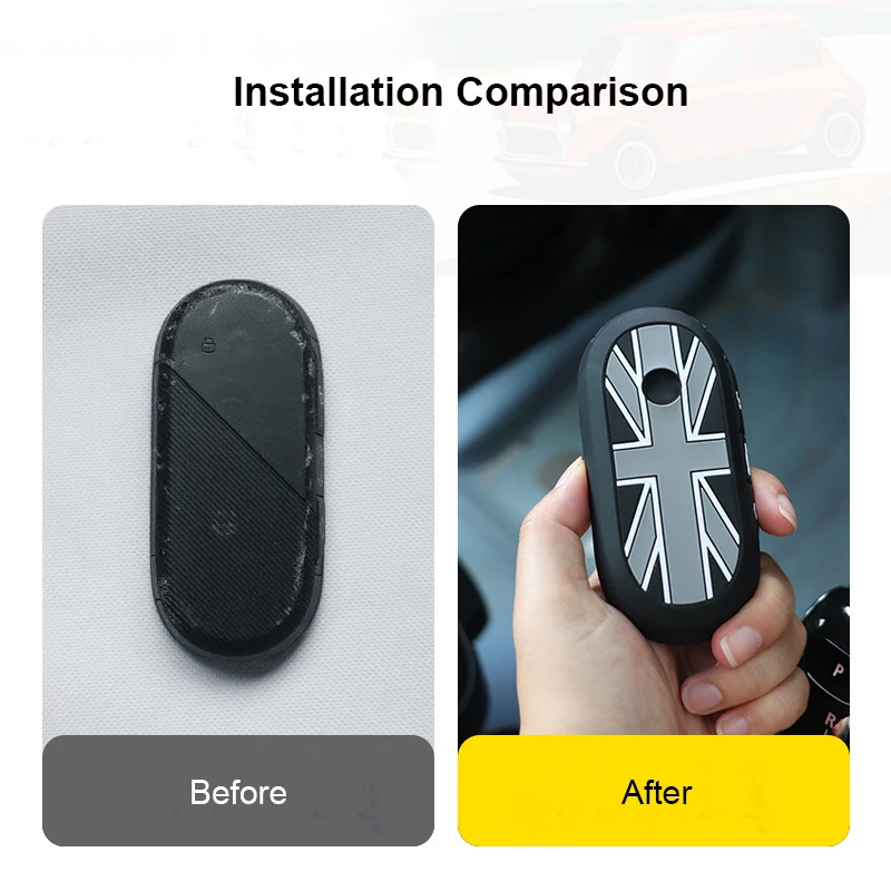 Car Key Case for Mini Cooper F65 F66 F67 J01 J05 Aceman U25 Countryman Decoration Silicone Car Key Case Fob Holder Cover Trim