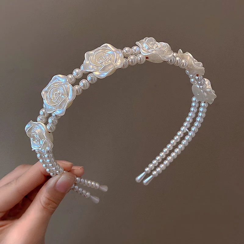 Fashion Full Pearl Headbands for Women Elegant Simple Hair Bands Sweet Hair Hoop Bezel Hairband Girls Hair Accessories Headdress