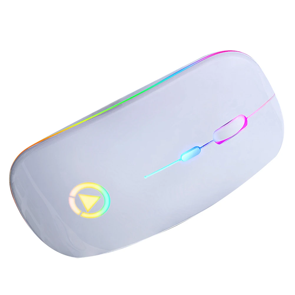 

Беспроводная зарядная мышь 2,4 ГГц, RGB подсветка, прочный диапазон 10 м, 4D-кнопка, удобная ручка, USB перезаряжаемая игровая мышь для ноутбука