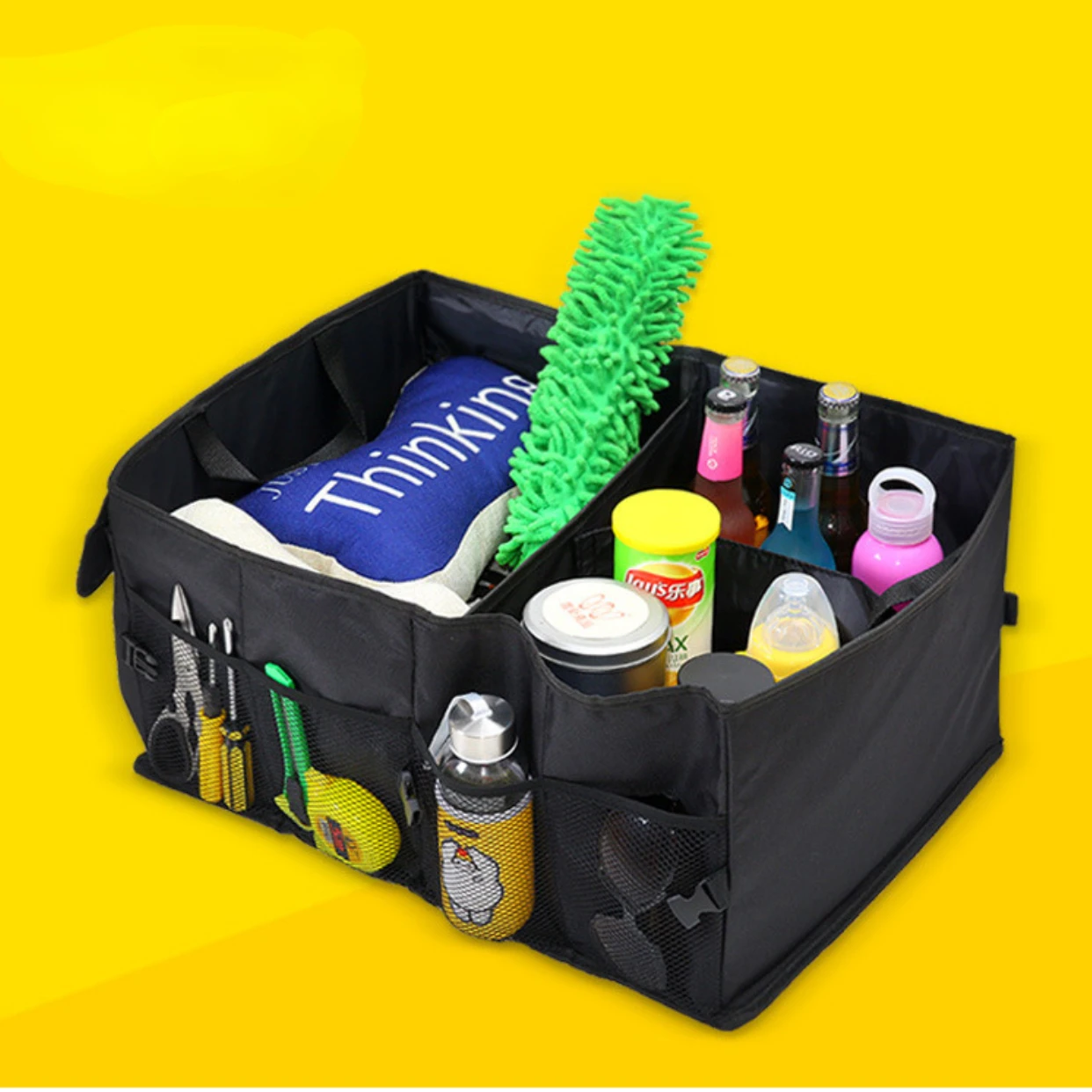 Car Trunk Storage Bag Folding Multifunction Container Tool Food Storage Bags Organizer Trunk Box for Universal Car