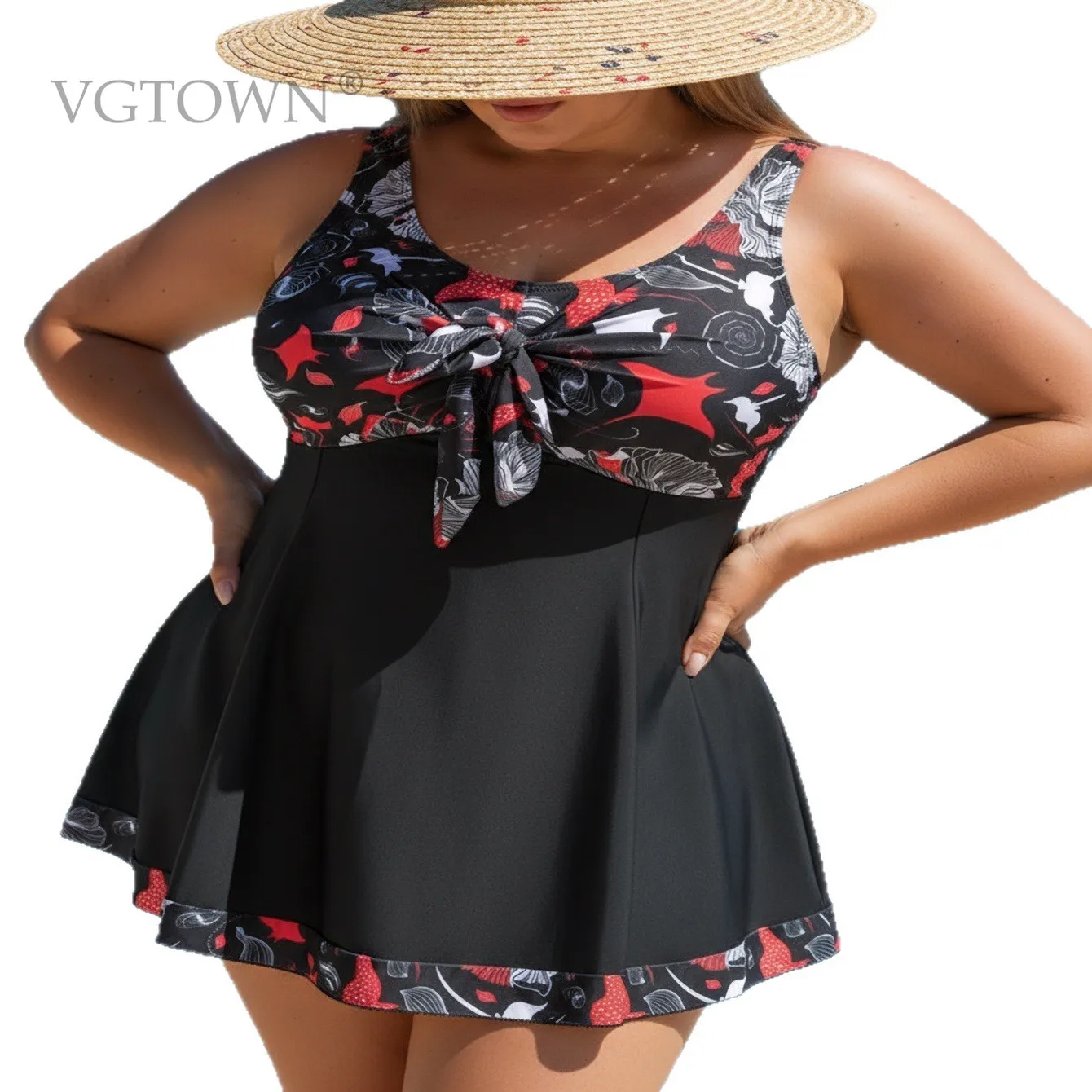 2026 Floral Large Plus Size 10XL Swimsuit Push Up Beach Dress Two Piece Swimwear Women Bathers Swimming Bathing Swim Suit Female