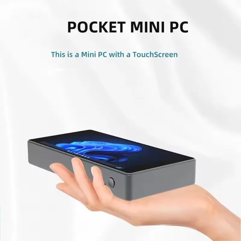

SZBOX Pocket MINI PC JX2 Intel N5105 WINS 11 WIFI6 BT5.2 DDR4 M.2 2280 NVME /SATA LAN Table PC 5.5 inch HD Type-C Dual Screen