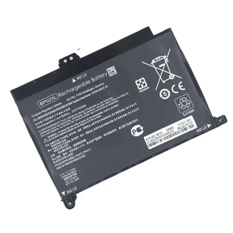 BP02XL 7.7V 41wh 5150mAh Laptop Battery For HP Pavilion PC 15 15AU 849909850 (F921) 849569421 HSTNN-LB7H BP02041XL