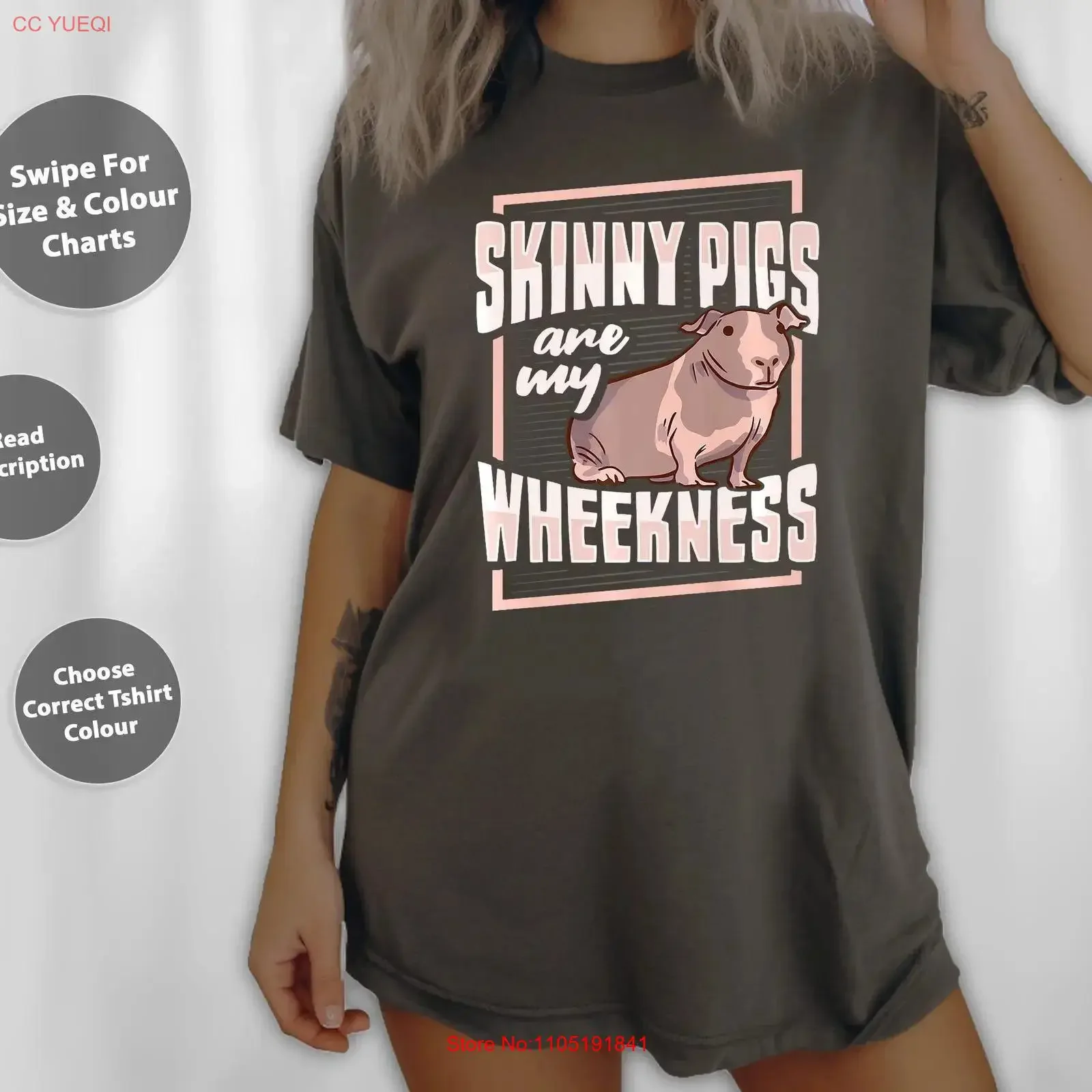 Skinny Pig Wheek Diseño para un amante de la Guinea Camiseta premium SweaT Tote Bag 145555 vintage Lavado Versátil Cómodo