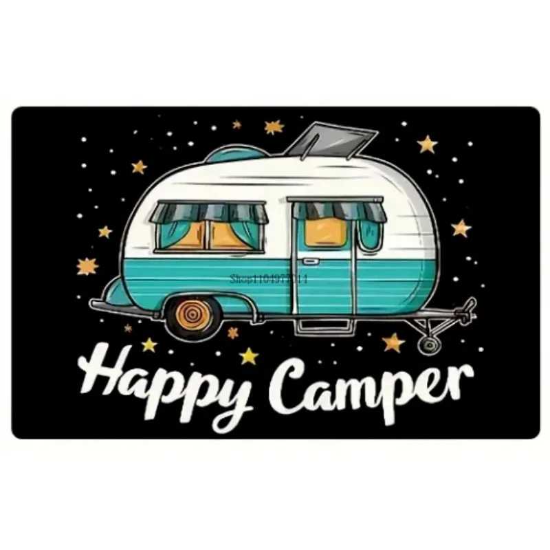 

Outdoor camper door welcome carpet, suitable for bedroom, living room, dining room, kitchen, bathroom entrance floor mat